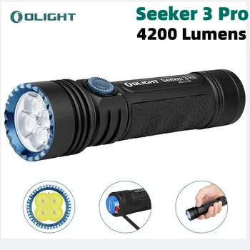 OLIGHT Căutător 3 Pro led Lanternă Tactică 4200 Lumeni 250 de metri Distanță Fascicul Ultra-Luminos Proiector MCC3 Lanternă Reîncărcabilă