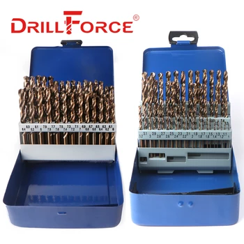 DRILLFORCE 41/51PCS M35 cu Cobalt Set burghie pentru Metal Intarit & din Oțel Inoxidabil de Foraj Biți Scule electrice Accesorii