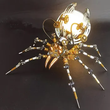 Caracatita Lampă de Masă de Metal Insecte Model Kit de Construcție Pentru Copii 3D Mecanice de Asamblare DIY Jucărie Adolescenti Adulti Cadou de Crăciun