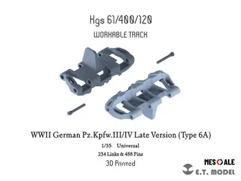 ET MODEL P35-014-al doilea RĂZBOI mondial German Pz.Kpfw.III/IV Târziu Versiune 6A Urmări(3D Imprimate)