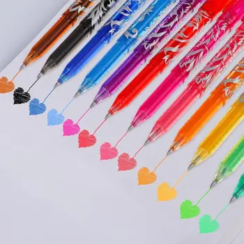 8/12Pcs 0,5 mm Magic Erasable Pen Apăsați Pix cu Gel Set de Culori care poate fi ștearsă Refill Rod Gel de Cerneala Papetărie Pixuri Elev Scris Stilou