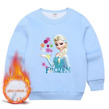 Disney Frozen Haine De Copii Fata De Desene Animate Fete Noi Toamna Iarna Lungă Cu Mâneci Bluze Elsa Printesa Pentru Copii De Top Student Cadou