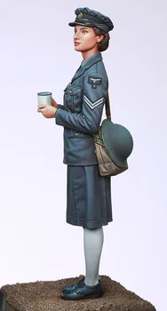 Rășină Soldat 1/16 Scară Figura Kit Model American Soldat de sex Feminin Lider Neasamblate și Nevopsite Diy Jucării 2254