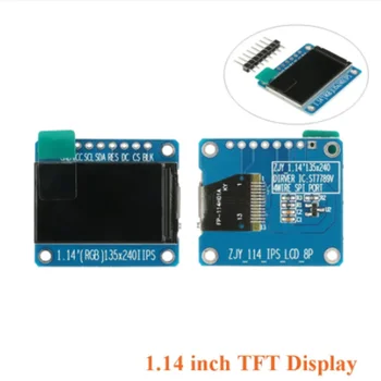 1BUC 1.14 inch IPS LCD TFT LCD Module ST7789 HD Colorate Ecran Complet Vedere 8pini 135x240 3.3 V SPI Interface
