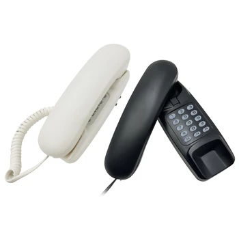 Cu fir, Telefon Fix pe Perete Birou Casa Telefoane cu Butoane de Mari dimensiuni de Acasă de Telefon Reapelarea Ultimului Număr Pauză