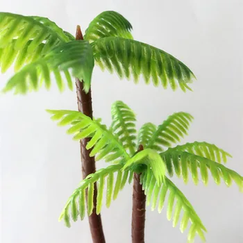 5pcs Artificiale Palmier de nucă de Cocos Gradina in Miniatura Acvariu Home Decoratiuni de Masă de Simulare Realiste Plante