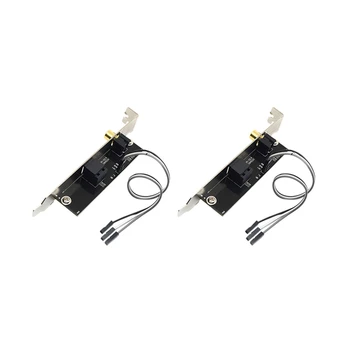 CW-2X 24Bit 192Khz Fiica Card SPDIF Optic Si RCA Out Placa Suportului Cablului de Ieșire Audio Digitală Pentru ASUS Gigabyte