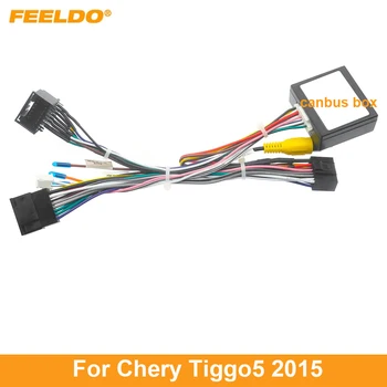 FEELDO Masina 16pin Cablu de Alimentare de Cablaj Adaptor Cu Canbus Pentru Chery Tiggo5 2015 Instalare Unitate Cap