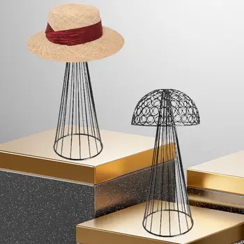 Pălărie Display Stand Capace Raft de Depozitare pentru Magazine Styling Coafor Formare Femei