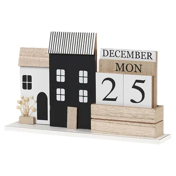 Numărătoarea inversă Card Ornamente Decor Acasă Utilizarea de zi cu Zi Reutilizabile Calendar din Lemn Decoratiuni pentru sala de Clasă