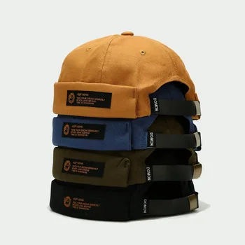 Bărbați Femei Pepene galben Capac Cuplu Strada Personalitate hip-hop Etichetare Proprietar Pălărie Retro Simplu Yuppie Pălărie Prințul Pălărie Transport Gratuit