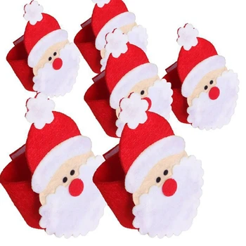 4 Buc Xmas Santa Șervețel Inel Prosop Titularul Masa Ornamente De Crăciun De Crăciun Decor Acasă De Anul Nou