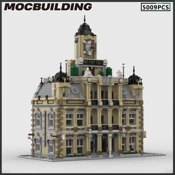 MOC Blocuri Tribunal Modular Model DIY Cărămizi Street View Serie Oraș Arhitectura Peisajului Colectia de Naștere