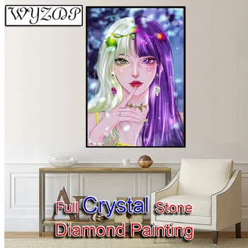 5D DIY Cristal de Diamant Pictura de Frumusete Full Pătrat de Mozaic Broderie Cusatura Cruce Kituri Cadou de Diamant Arta AB Decor Acasă 20230839
