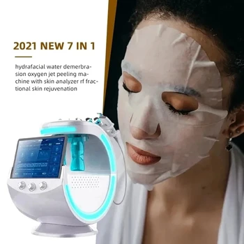 7 in 1 Smart Blue Ice Plus de Oxigen Hydra Facial Facial Machine Mașină de Bule de-a Doua Generație Salon de Frumusete Anti-imbatranire Mașină