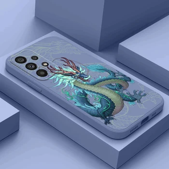 Caz Pentru Samsung Galaxy A04 A04E A10 A10S A11 A12 M12 A82 Telefon Capacul de Silicon Moale Moda Chineză Dragon