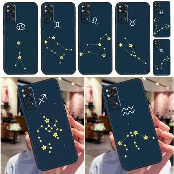 Douăsprezece Constelații Caz Pentru Xiaomi Redmi Note 10 11 Pro 9 8 12 Pro Nota 9 8T 10S 11S 10C 12C 9C 9T 10A Funda