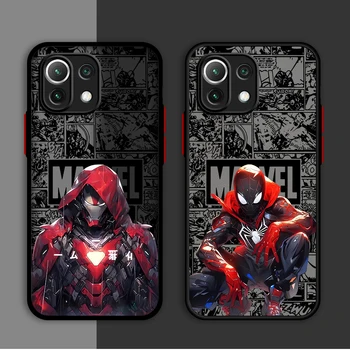 Marvel Spider Man Omul de Fier Telefon Caz pentru Xiaomi Redmi Nota 10 Pro 9 9 10 11T 12 11 12 11 8 Pro Pro 7 8T Lux Capa Acoperi