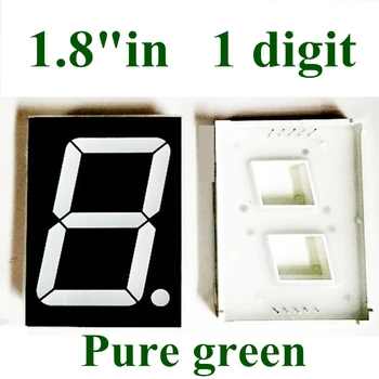 10BUC 1.8 inch 1 Bit 7 Segment verde Pur LED Display 1.8