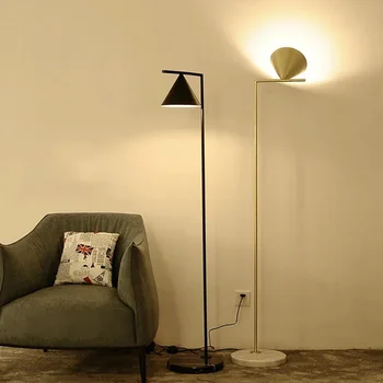 Nordic Marmură Lampa de Podea E27 Lampă de Picioare pentru Camera de zi Dormitor Control de la Distanță Dim Lângă Luminile de Studiu Acasă Decorare