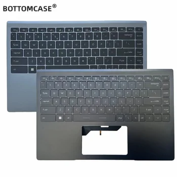 BOTTOMCASE® Noi Pentru MSI Moderne de 14 MS-14D1 MS-14D2 M14 Laptop majuscule husa Cu Tastatura zona de Sprijin pentru mâini NE-Gri Alb cu iluminare din spate