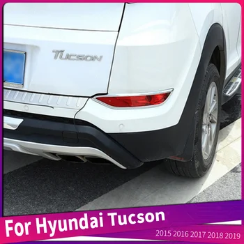 Se potrivesc Pentru Hyundai Tucson 2015 2016 2017 2018 2019 ABS Cromat Bara Spate Reflector Foglight Lampă Capac Cadru Garnitura Masina Accessori