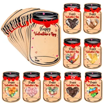 50Pcs Ziua Îndrăgostiților Carduri Cadou Pentru Copii Îndrăgostiților Clasă de Schimb Distractiv Pachet Valentine ' s Day Greeting Card Set Durabil