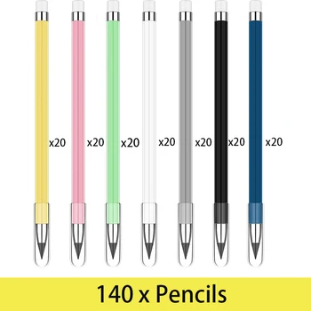 140Pcs HB Pen Inkless infinity Creion Nelimitat Scris, Pictura de Cerneală Instrument Schiță Scoala Rechizite de Birou Cadou pentru Copil