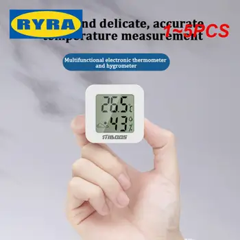 1~5PCS Higrometru Alb Smart Home Termometru Digital Lcd Indicator Temperatura Camerei, Umiditate Metru Mini Interioară