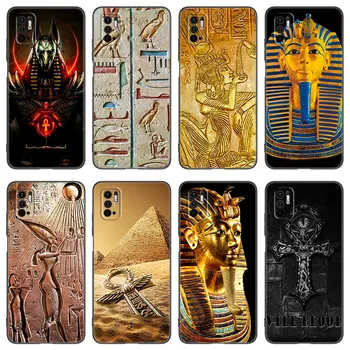 Egiptene antice Egipt Artă Telefon Caz Pentru Xiaomi Redmi Note 7 8 9 10 11 8T 10T 9 10 11 4G 11E 11T Pro 5G TPU Moale Capacul Negru