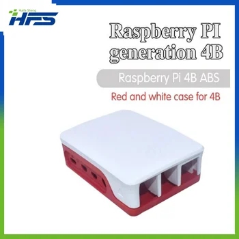 Raspberry Pi 4 Model B ABS Cazul Cutie de Plastic Coajă Albă Design Clasic, cu Ventilator cu Radiator pentru Raspberry Pi 4