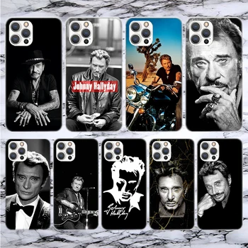 Johnny Hallyday Muzica Telefon Moale Caz Pentru iPhone 14 13 12 Mini 11 Pro Max 15 Ultra X XR XS 7 Plus 8 6S 5S SE 2020 Model Coperta