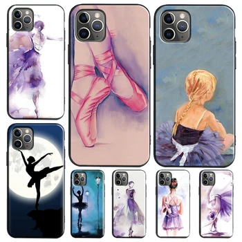 Balerina Dans de Caz Pentru iPhone 13 12 mini 11 14 Pro Max XR X XS Max 6S 7 8 Plus SE 2020 Acoperi Funda