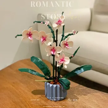 Aoger Buchet de Orhidee Bloc de flori de Ghiveci Blocuri se Potrivesc 10311 Romantic Kit de Asamblare Constructii Jucărie Cadou Fată Prima Dragoste