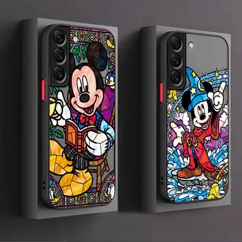 Disney Mickey Minnie Mouse Caz de Telefon pentru Samsung Galaxy S10 S10 Lite S21 Plus S22 5G S9 S23 Ultra S20 FE Înapoi la Șocuri Acoperi