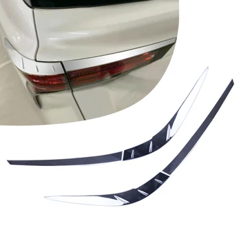 1 Set Masina de Coada de Lumină Spate Lampă Capac Spranceana Pleoapa Benzi Tapiterie Decor Silver Chrome ABS se Potrivesc pentru Toyota Sienna 2022-2021