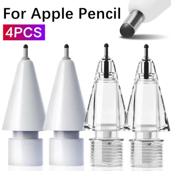 1/4buc Silicon Pencile Sfaturi pentru Apple Pencil 1/2 Rezistent la Uzura 4B 2B Înlocuire Stylus Pen Sfat pentru iPencil 1/2 Mut de Schimb Peniță