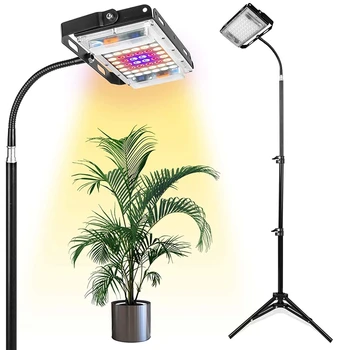 Cresc de Lumină Cu Stand, întregul Spectru Podea cu LED-uri Planta Lumina Pentru Plante de Interior, Cresc Lampa Cu Comutator On/Off Plug SUA