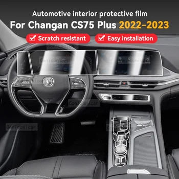 Pentru CHANGAN CS75 Plus 2022-2023 Auto Interior Consola centrala cu Ecran Folie de Protectie Anti-scratch Repair film Autocolant Accesorii