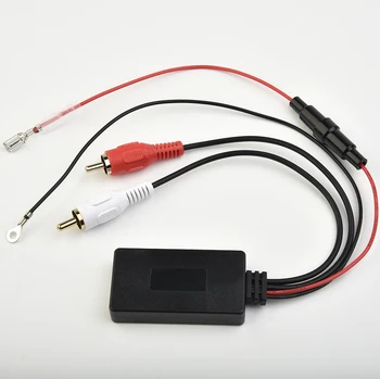 Negru Adaptor Bluetooth Cablu Stereo Auto 2RCA 5.0 AUX Audio Auto Conector Radio Durabil Nou Practice de Calitate