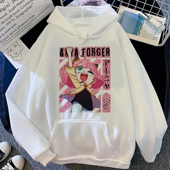 Anya hoodies femei grafice japoneze 90 sudoare y2k pulover goticului feminin Pulover