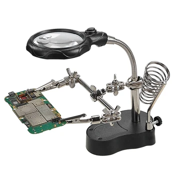 Instrument de întreținere Rack Cu Sudura Lupă Echipamente Digitale de Întreținere Instrument Table Cu Lampa LED