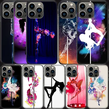 Dansatoare de Dans Telefon Caz Pentru Apple Iphone 15 13 12 11 14 Pro Max Mini Capacul SE 2020 X XS XR 8 7 6 6S Plus 5 5S Shell Coque