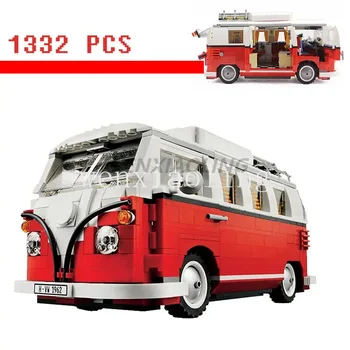 De Brand Nou 1354PCS Volkswagen T1 Camper Autobuz 100% Compatibil 10220 Jucărie de Crăciun Cadou de Aniversare pentru Copii Cadouri