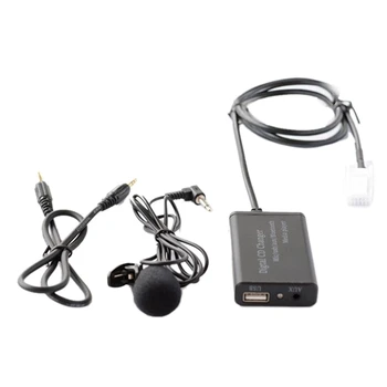 2X USB AUX Bluetooth Masina de Muzică Digitală CD Changer Adaptor Pentru Toyota (6+6)Pin Camry, Corolla RAV4 Yaris