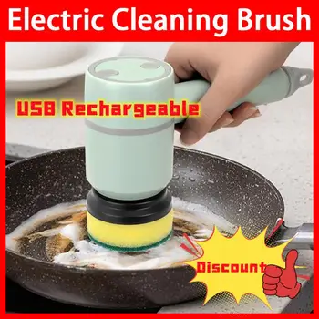 Electric Perie de Curățare de Bucătărie de uz Casnic de spălat Vase Perie USB Reîncărcabilă Automat Cadă Placi Profesionale Perie de Curățare