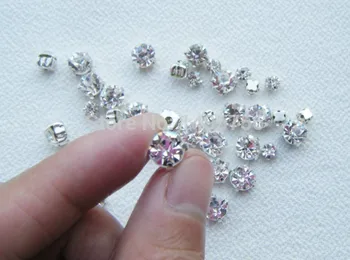 1440pcs/sac 888 piatra de Cristal Clar Coase pe Cristale Flatback Gheare pentru îmbrăcăminte cusut margele decor de nunta diy accesorii