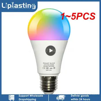 1~5PCS Tuya Wifi/ Bec Inteligent Alexa Lampa Led E27 RGB Becuri Inteligente 110V 220V Inteligent Lămpi Pentru Assisatnt Inteligent