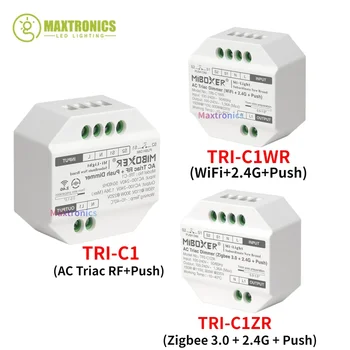 NOI MiBoxer TRI-C1/ TRI-C1WR/ TRI-C1ZR AC Triac Dimmer RF Împinge Dimmer 110-240V App /Voce /Control de la Distanță pentru Bec LED Lumini