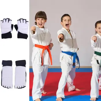 Taekwondo De Mâini Și De Picioare Protector Magic Banda De Taekwondo De Mână Și Picior Echipament De Protecție Respirabil Glezna Bretele Suport Pad Picioare